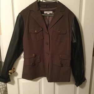 New York & Company Faux Leather Jacket